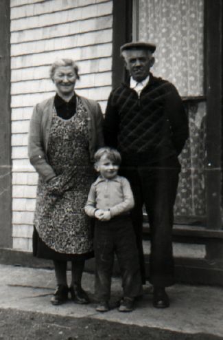 With John at Lower Canard, 1954
